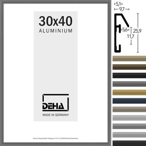 con alfombrilla 12 x 18 45,7 x 60 cm suave gris esmerilado DEHA Design Marco de fotos Tribeca 
