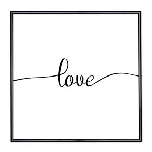 Marco con el lema motivador “Love”