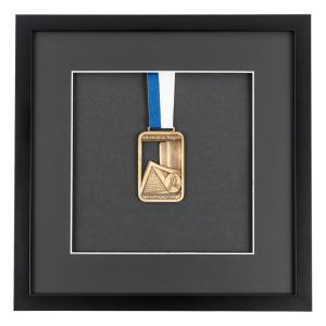 Marco para medallas 30x30 cm, negro
