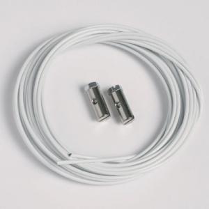 50 piezas cable de acero blanco 1,5mm/200cm tornillas deslizables (max. capacidad de carga 7 kg)