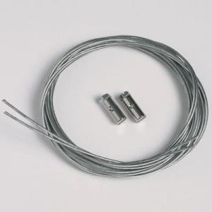 2 piezas cable de acero 1,3mm/200cm tornillas deslizables