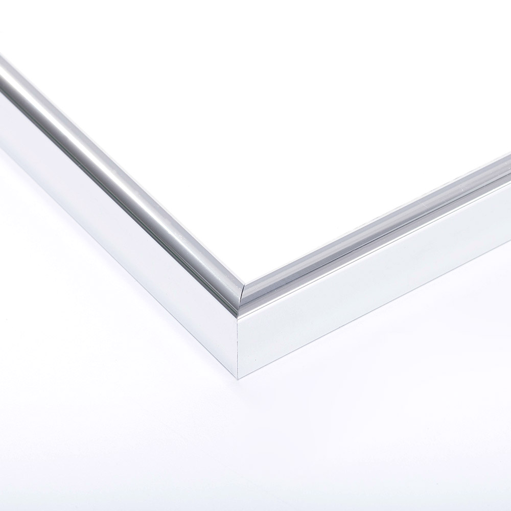 Marco de aluminio perfil R - a medida plata | vidrio standard