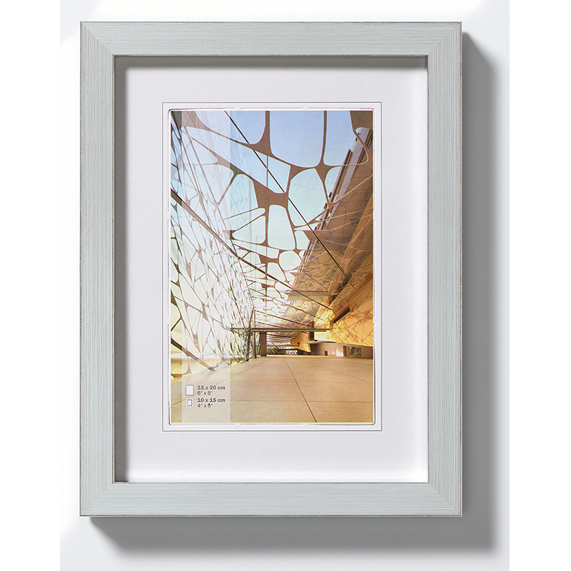Marco para cuadros Construction 10x15 cm | plata | vidrio standard